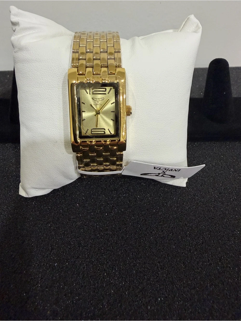 Invicta Specialty Dress Gold Rectangular Linked Bracelet Watch
